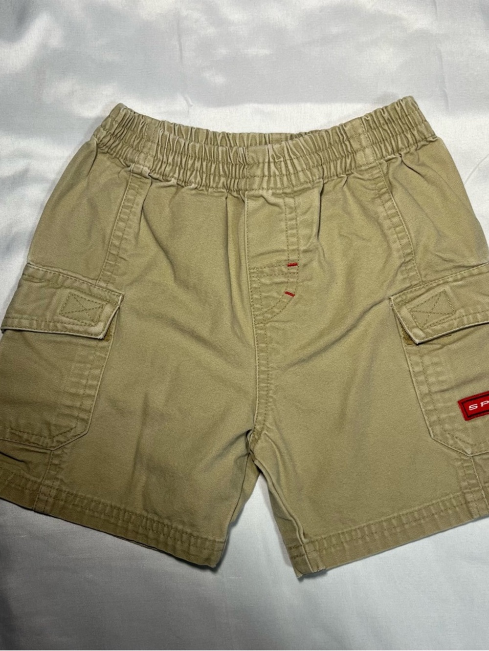 Vintage 2004 Spider-Man 2 Boys 3T Khaki Cargo Shorts Marvel Y2K Patch